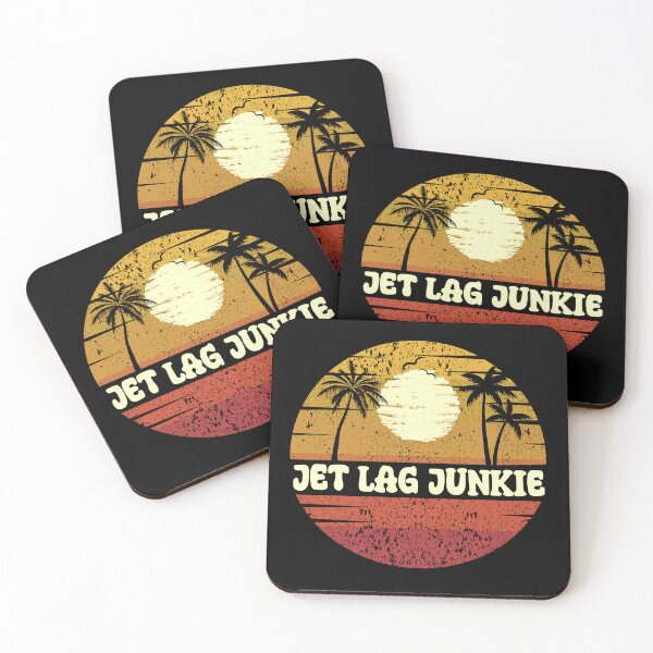 Item preview, Jet Lag Junkie: Retro Beach Vibes - Vintage Sunset Design designed and sold by Sun Sand & Sea Art.
