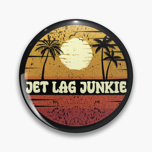 Item preview, Jet Lag Junkie: Retro Beach Vibes - Vintage Sunset Design designed and sold by Sun Sand & Sea Art.