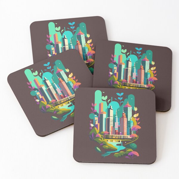 Item preview, Urban jungle modern art modern style designed and sold by TeeTokDesign.