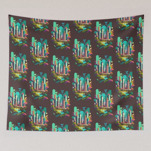 Item preview, Urban jungle modern art modern style designed and sold by TeeTokDesign.