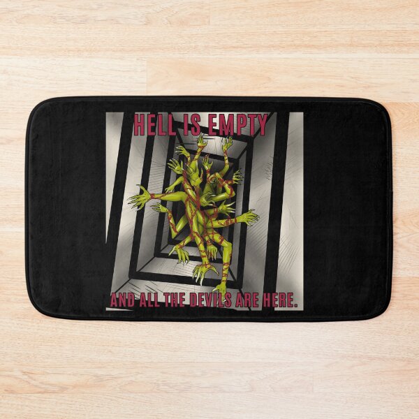 Item preview, Hell is empty and all the devils are here. halloween quotes designed and sold by La Loca.