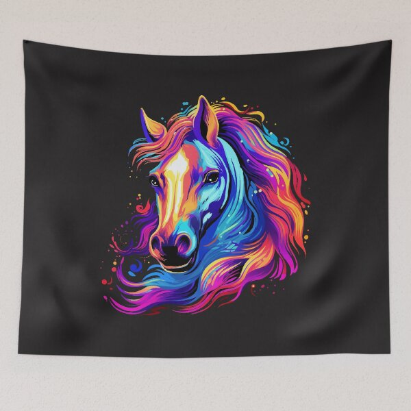 Item preview, Art horse portrait abstract colorful designed and sold by Andrea-Design.