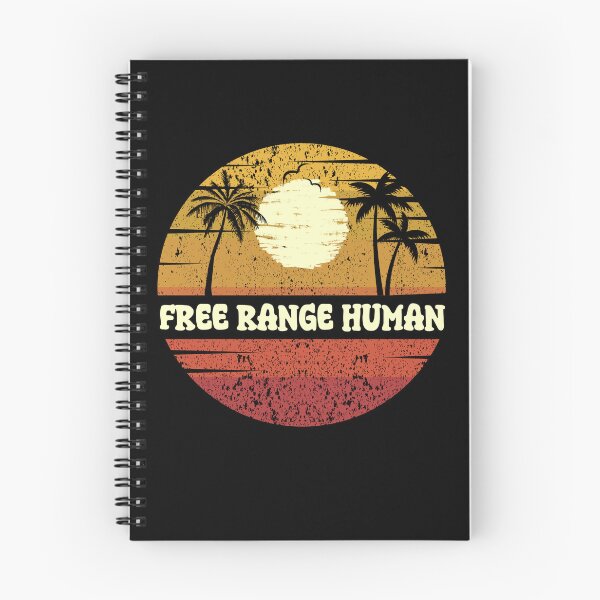 Item preview, FREE RANGE HUMAN: Retro Beach Vibes - Vintage Sunset Design designed and sold by Sun Sand & Sea Art.
