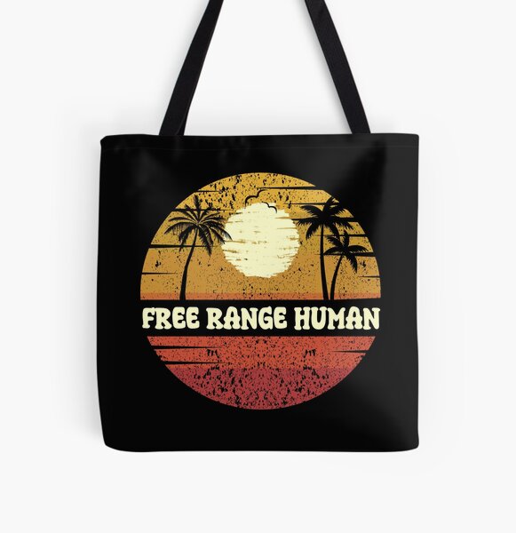 Item preview, FREE RANGE HUMAN: Retro Beach Vibes - Vintage Sunset Design designed and sold by Sun Sand & Sea Art.