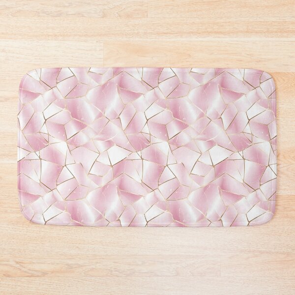 Item preview, Seamless Gold Streaks on Rose Quartz Pink designed and sold by aiartbay.