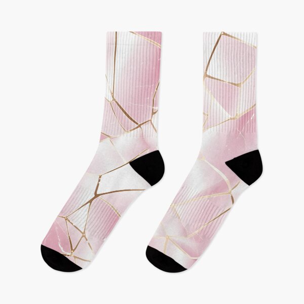 Item preview, Seamless Gold Streaks on Rose Quartz Pink designed and sold by aiartbay.