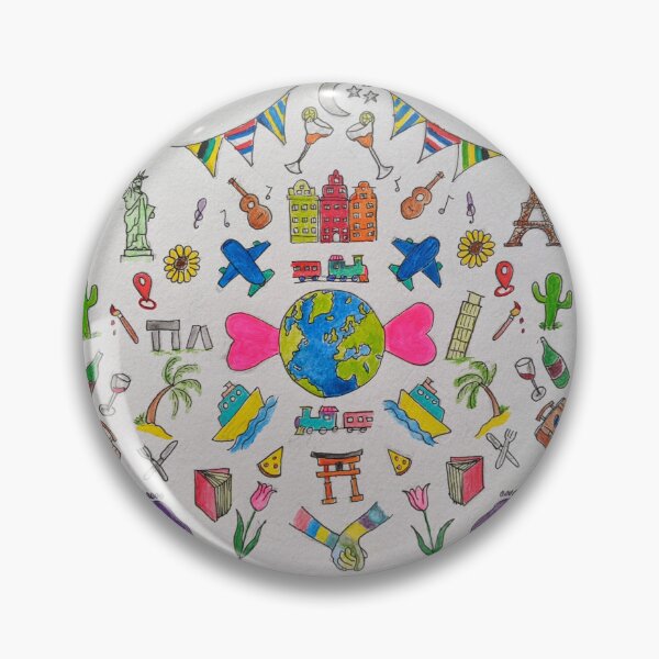 Item preview, 'Around the world' illustration  designed and sold by TremorArtL.