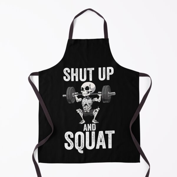 Item preview, Shut Up and Squat Skeleton Doing Squats Leg Day designed and sold by Peculiarts.