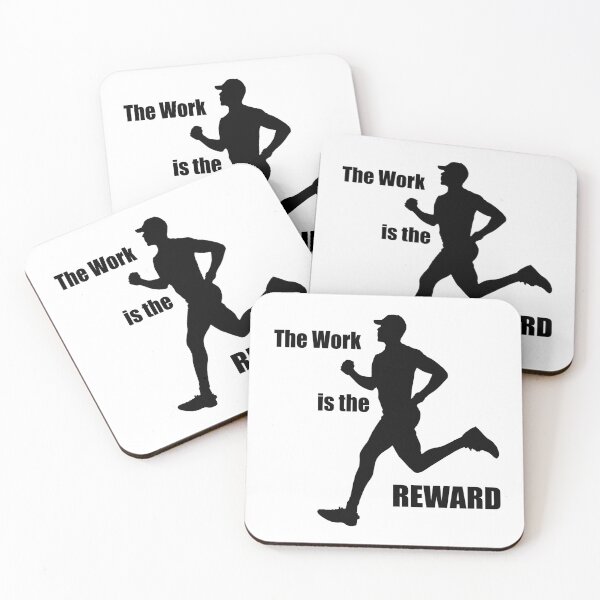 Item preview, The Work Is The Reward Runner designed and sold by Esskay Designs.