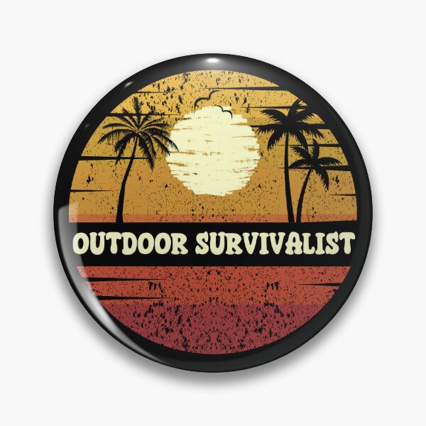 Item preview, OUTDOOR SURVIVALIST: Retro Beach Vibes - Vintage Sunset Design designed and sold by Sun Sand & Sea Art.