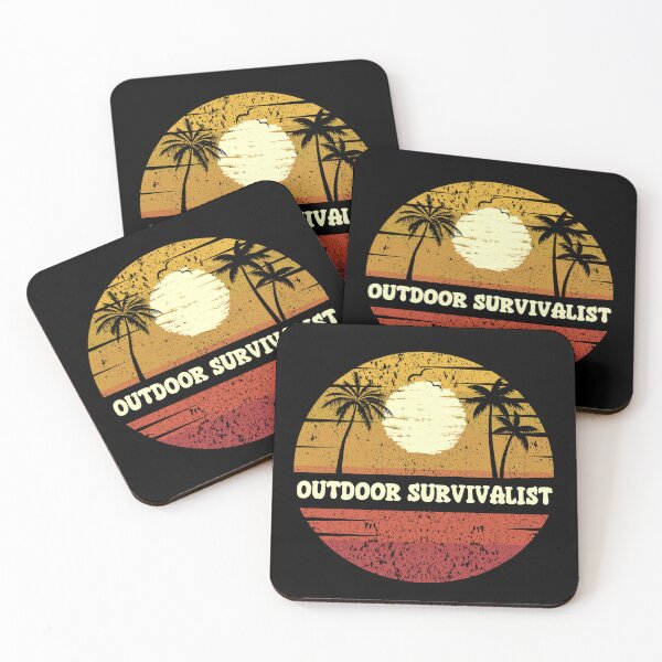 Item preview, OUTDOOR SURVIVALIST: Retro Beach Vibes - Vintage Sunset Design designed and sold by Sun Sand & Sea Art.