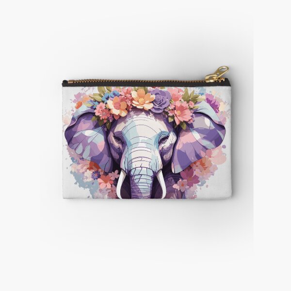 Item preview, Elephant with Flower Crown designed and sold by Silke Kapfer.