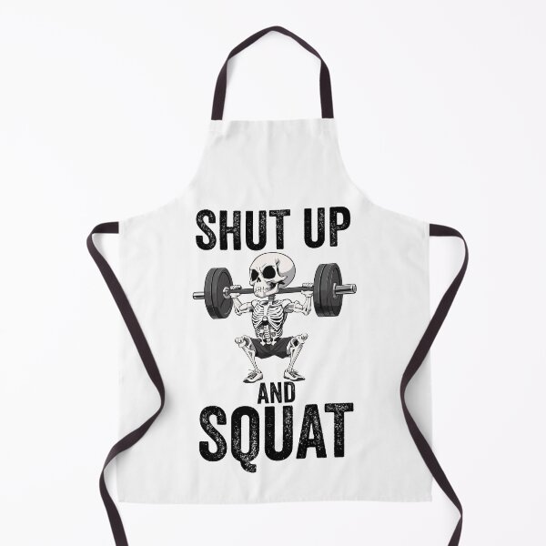 Item preview, Shut Up and Squat Skeleton Doing Squats Leg Day designed and sold by Peculiarts.