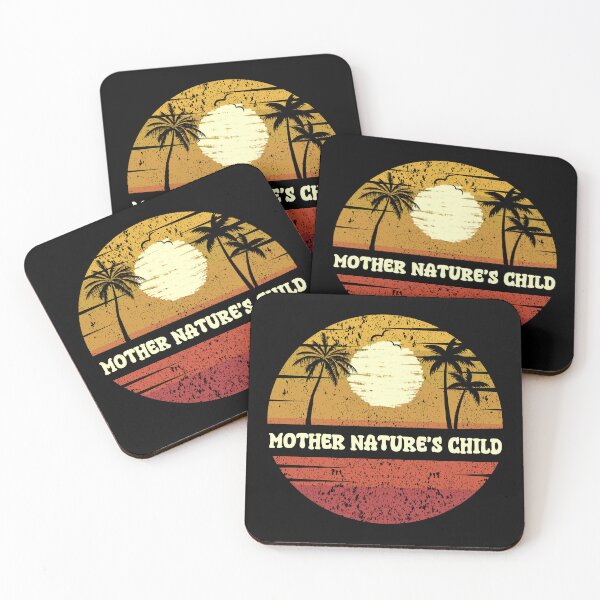 Item preview, MOTHER NATURE'S CHILD:  Retro Beach Vibes - Vintage Sunset Design designed and sold by Sun Sand & Sea Art.