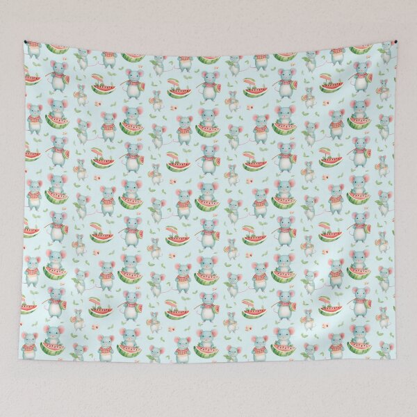 Item preview, Sun-kissed Whiskers: Sunny Adventures with Adorable Mice in Summer designed and sold by qoodesignstudio.
