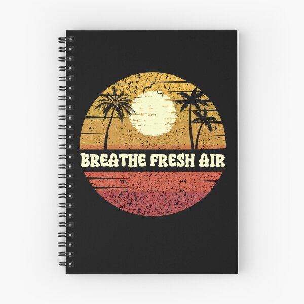 Item preview, BREATHE FRESH AIR:  Retro Beach Vibes - Vintage Sunset Design, Self-Care designed and sold by Sun Sand & Sea Art.