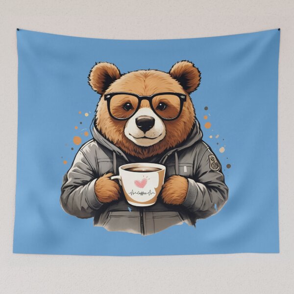 Item preview, Coffee Lover Bear (Brewski); Trending designed and sold by Bright-Brighter.
