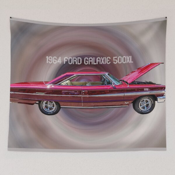 Item preview, 1964 Ford Galaxie 500XL Maroon Text designed and sold by mljdwhite.