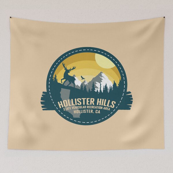 Item preview, Hollister Hills State Vehicular Recreation Area California - CA Retro Souvenir Badge designed and sold by mountainfad.