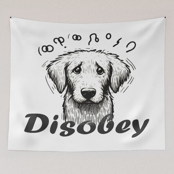 Item preview, Doge's Defiant Doodle: Disobey the Norm designed and sold by Custom Crest.
