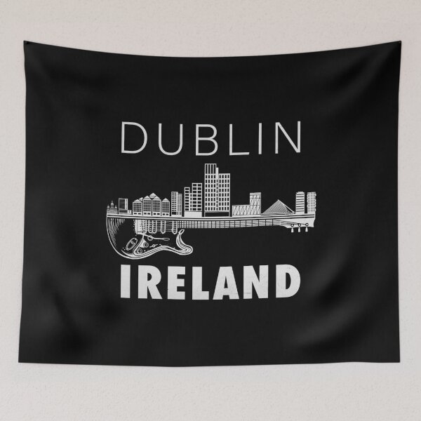 Artikelvorschau, Dublin Irland Souvenir Gitarrenmusik Dublin entworfen und verkauft von DSWShirts.
