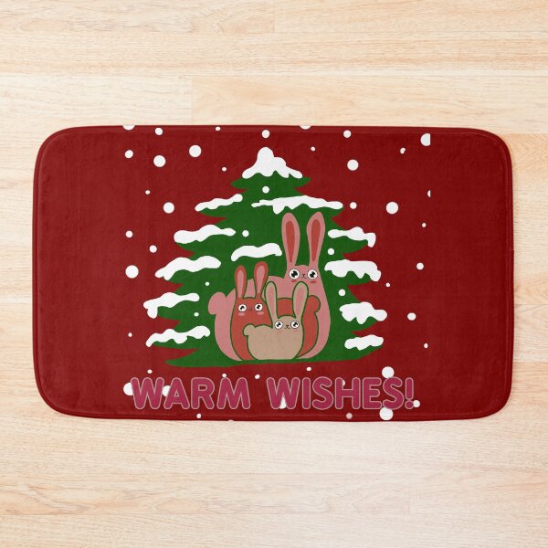 Item preview, CUTE BUNNIES FAMILY, WAR CHRISTMAS WISHES. designed and sold by La Loca.