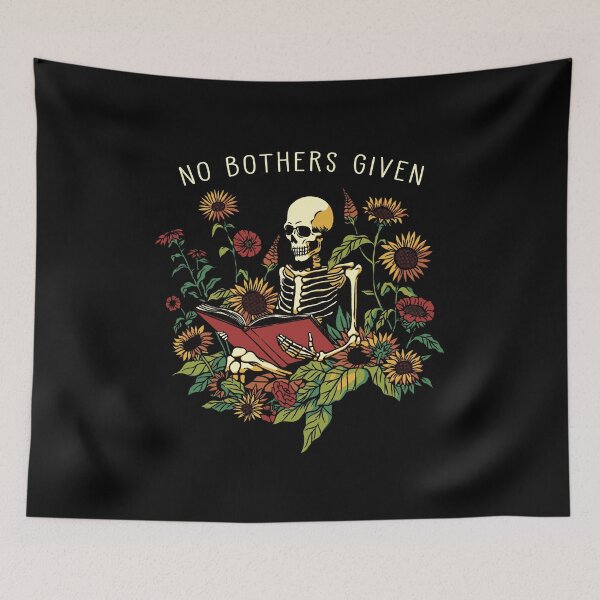 Item preview, No Bothers Given Skeleton Flower by Tobe Fonseca designed and sold by Tobe Fonseca®.