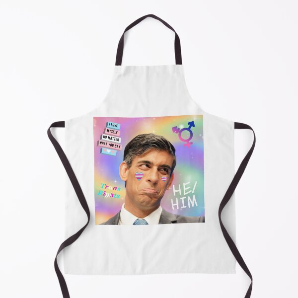 Item preview, Rishi Sunak | Trans Rights | He/Him designed and sold by LaughingCowboys.