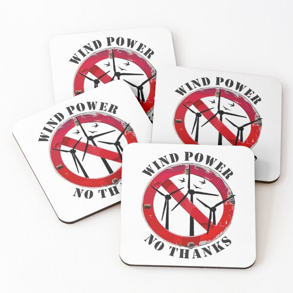 Item preview, Wind Power No Thanks, No to Wind Energy designed and sold by HandicraftArt.