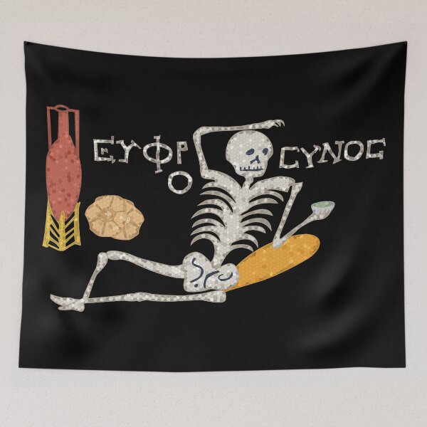 Item preview, Cheerful Skeleton Mosaic designed and sold by zuen.