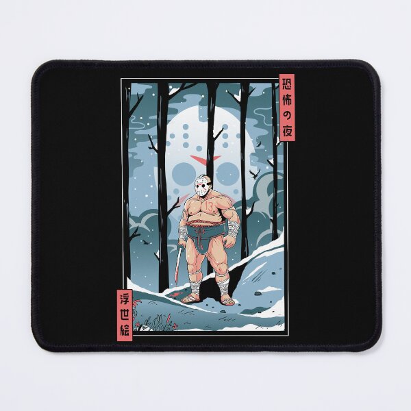 Aperçu de l'œuvre Sumo de la nuit d'effroi : Ukiyo-e Jason créée et vendue par ArtoCharlie.