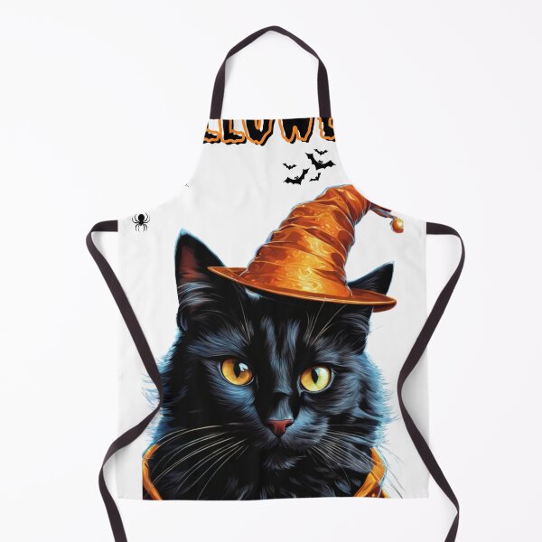 Item preview, Camiseta con reparto de Halloween con escena de gato negro, murciélagos y calabaza, estilo blanco y negro designed and sold by DeJuin.