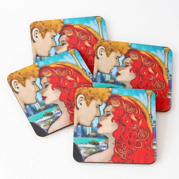 Item preview, Lovers in Auckland New Zealand, Red Hair, Blonde Hair  designed and sold by CristalleLisa.