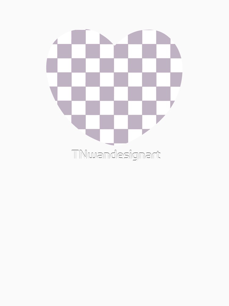 purple heart checkered vintage retro y2k vibes love 90s