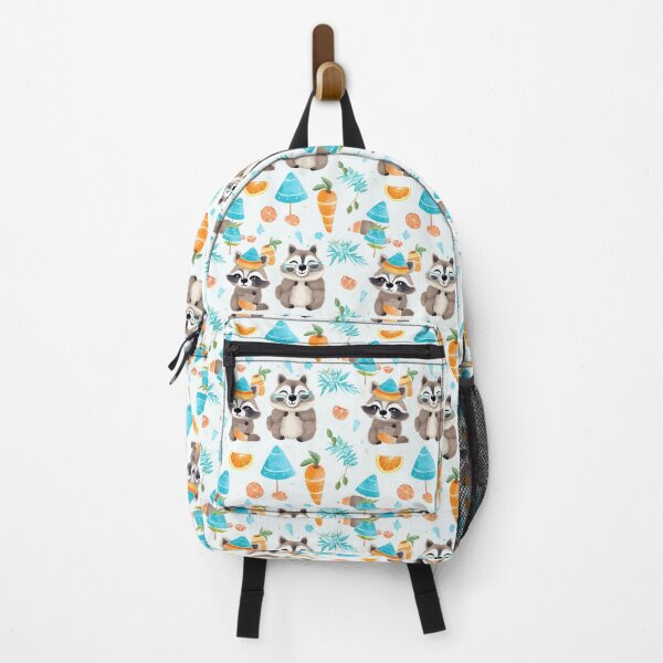 Item preview, Sunny Raccoon Retreat: Charming Watercolor Patterns with Playful Raccoons in Summer designed and sold by qoodesignstudio.