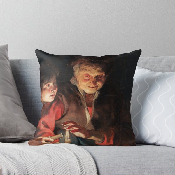 Item preview, Rubens' Old Woman and Boy with Candles Art designed and sold by TheSoulOfArt.