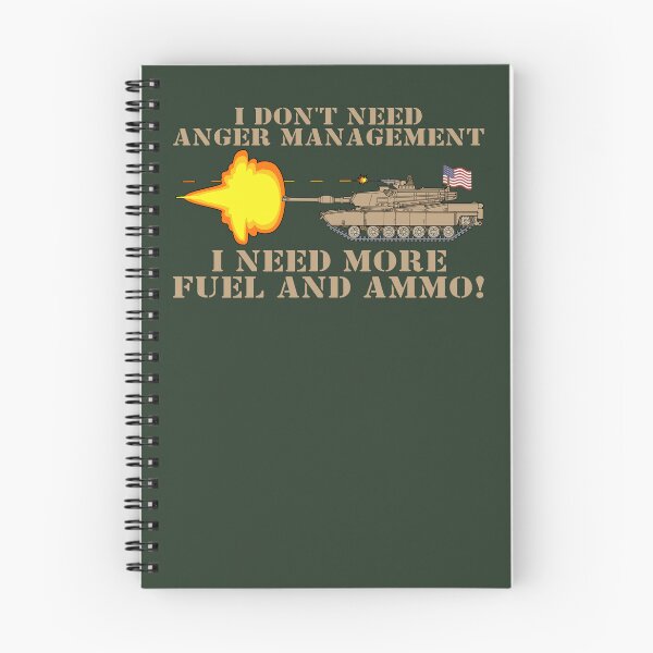 Item preview, M1 Abrams Tank Funny Patriotic US American Flag Anger Management Joke designed and sold by MilitaryMart.