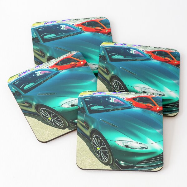 Item preview, Front of a green Aston Martin on display  designed and sold by Graham Cornall.