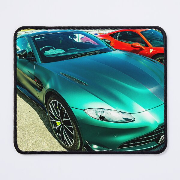 Item preview, Front of a green Aston Martin on display  designed and sold by Graham Cornall.