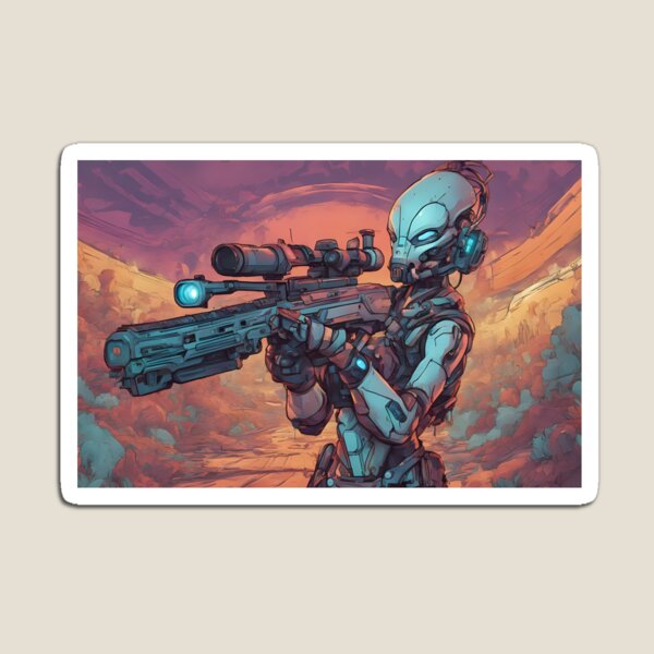 Item preview, Fan Art-: Futuristic Alien Robots designed and sold by WowAmazingPic.