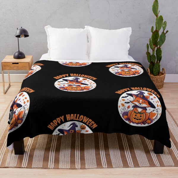 Item preview, Happy Halloween Funny Fox with his Pumpkins, 2025 Halloween designed and sold by TreetopStudios.