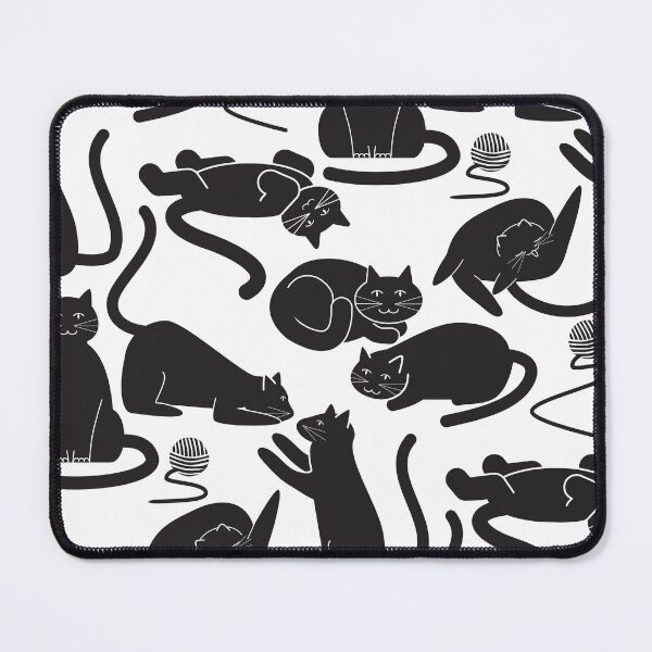 Item preview, Black cats pattern designed and sold by FrensDesign.