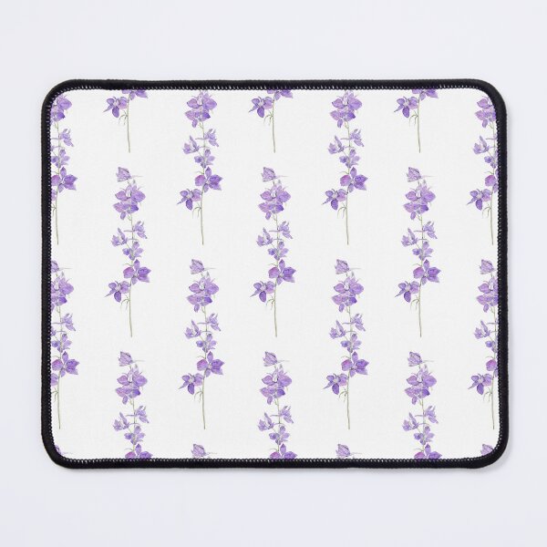 Item preview, purple larkspurs flowers watercolour hand painted  designed and sold by ColorandColor.