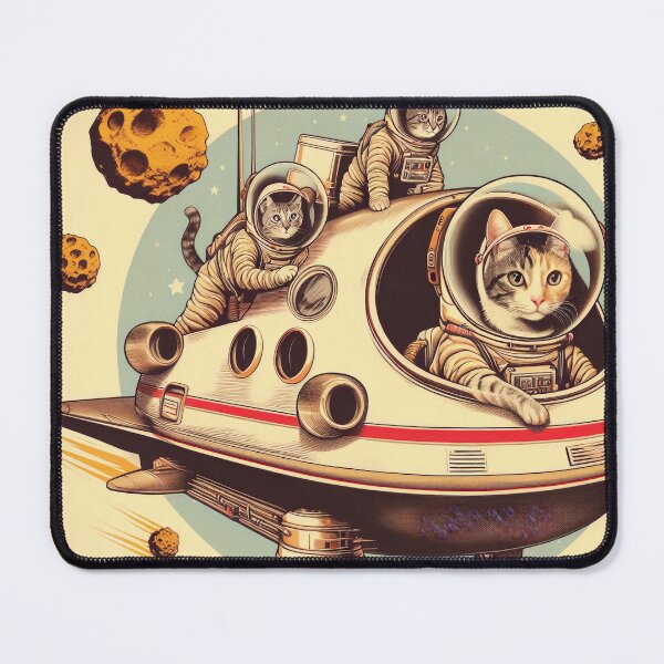 Item preview, Retro Space Cats designed and sold by MythicalMosaics.