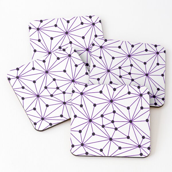 Item preview, Abstract geometric pattern - purple designed and sold by K.S ART.