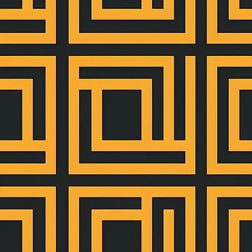 Artwork thumbnail, Yellow Geometry, Seamless Pattern by patternicco