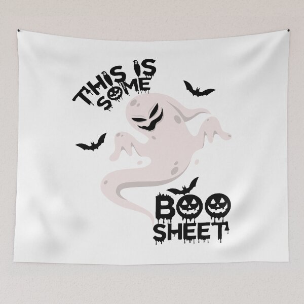 Item preview, This Is Some Boo Sheet Retro Halloween Costume Men Women designed and sold by Mayalogo.