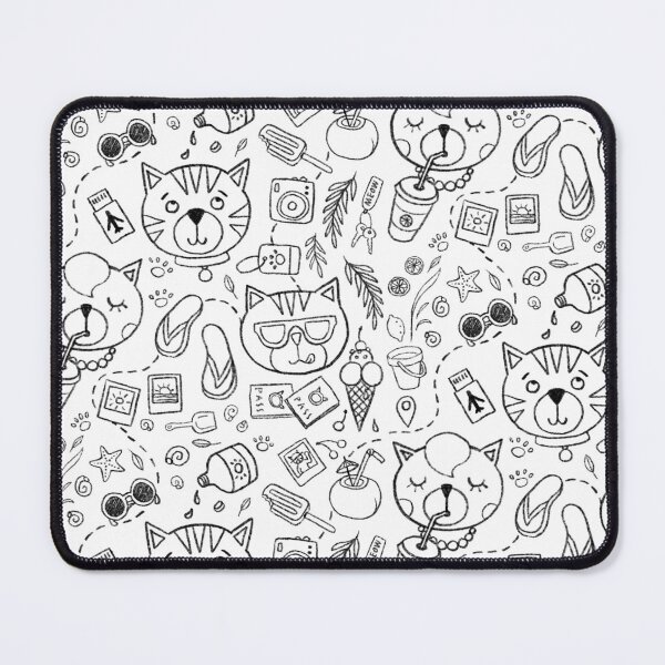 Item preview, Cute Cats on vaCATion b&w version designed and sold by demonique.