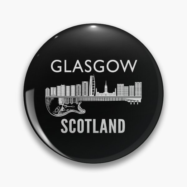 Artikelvorschau, Glasgow Schottland Souvenir Gitarrenmusik Glasgow entworfen und verkauft von DSWShirts.