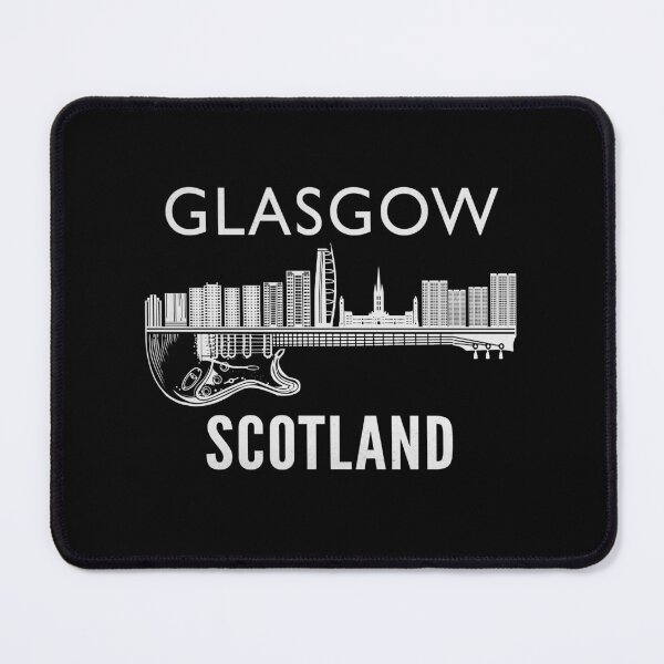 Artikelvorschau, Glasgow Schottland Souvenir Gitarrenmusik Glasgow entworfen und verkauft von DSWShirts.